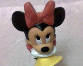 Vintage Playskool Baby, Minnie Mouse Rubber Squeak Toys, Made in Hong Kong