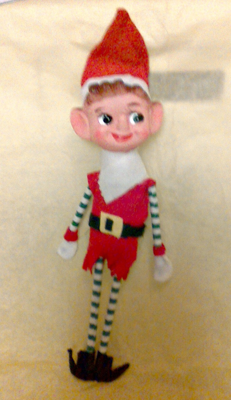 Vintage Japanese Christmas Pixie Elf Ornament - Etsy