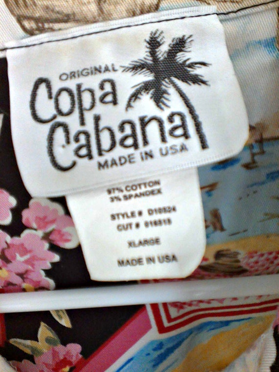 Vintage Ladies Copa Cabana Tropical Print Blouse - image 4