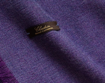 Cashmere Large Scarf in Rich Blueberry color