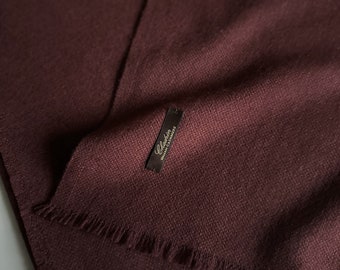 Baby Cashmere scarf Chadrin Burgundy color