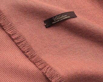 Ash Rose Baby Cashmere Silk Scarf: Italian Stole Gift Box