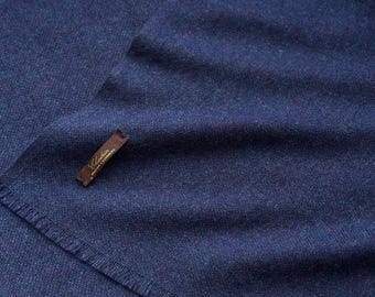 Handmade Baby Cashmere Shawl: Luxury Soft Scarf, Artisan Woven Wrap spring navy blue