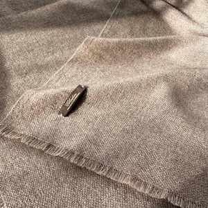Extra soft Baby cashmere scarf wrap shawl Chadrin taupe color made using hand loom