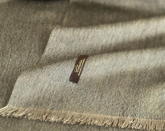 Cashmere Silk Scarf: Italian Stole Shawl, Olive Gold Gift Box