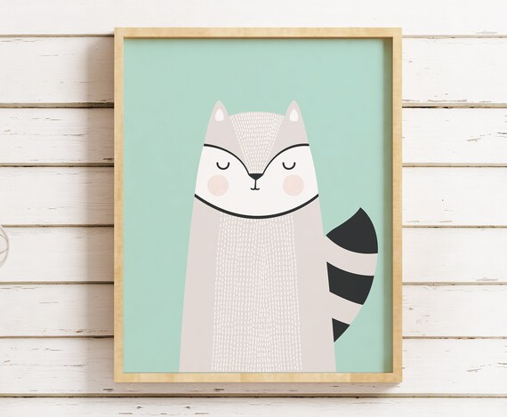 etsy animal nursery prints