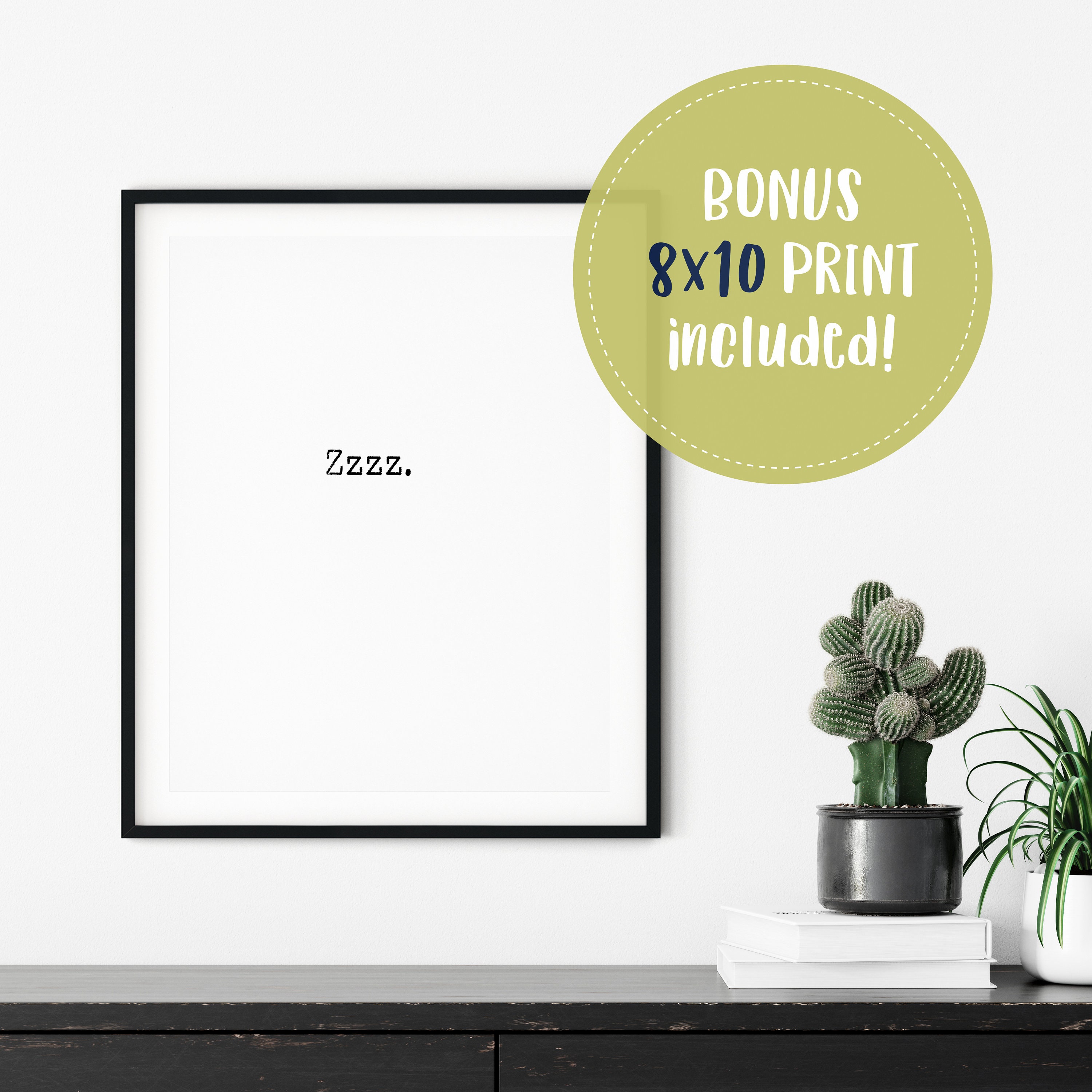 Zzz Print Zzz Wall Art Bedroom Wall Decor Bedroom Decor Etsy