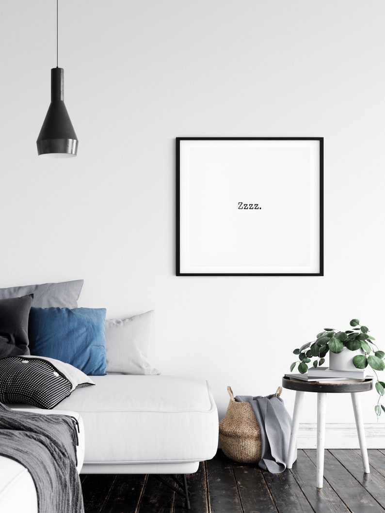 Zzz Print Zzz Wall Art Bedroom Wall Decor Bedroom Decor Etsy