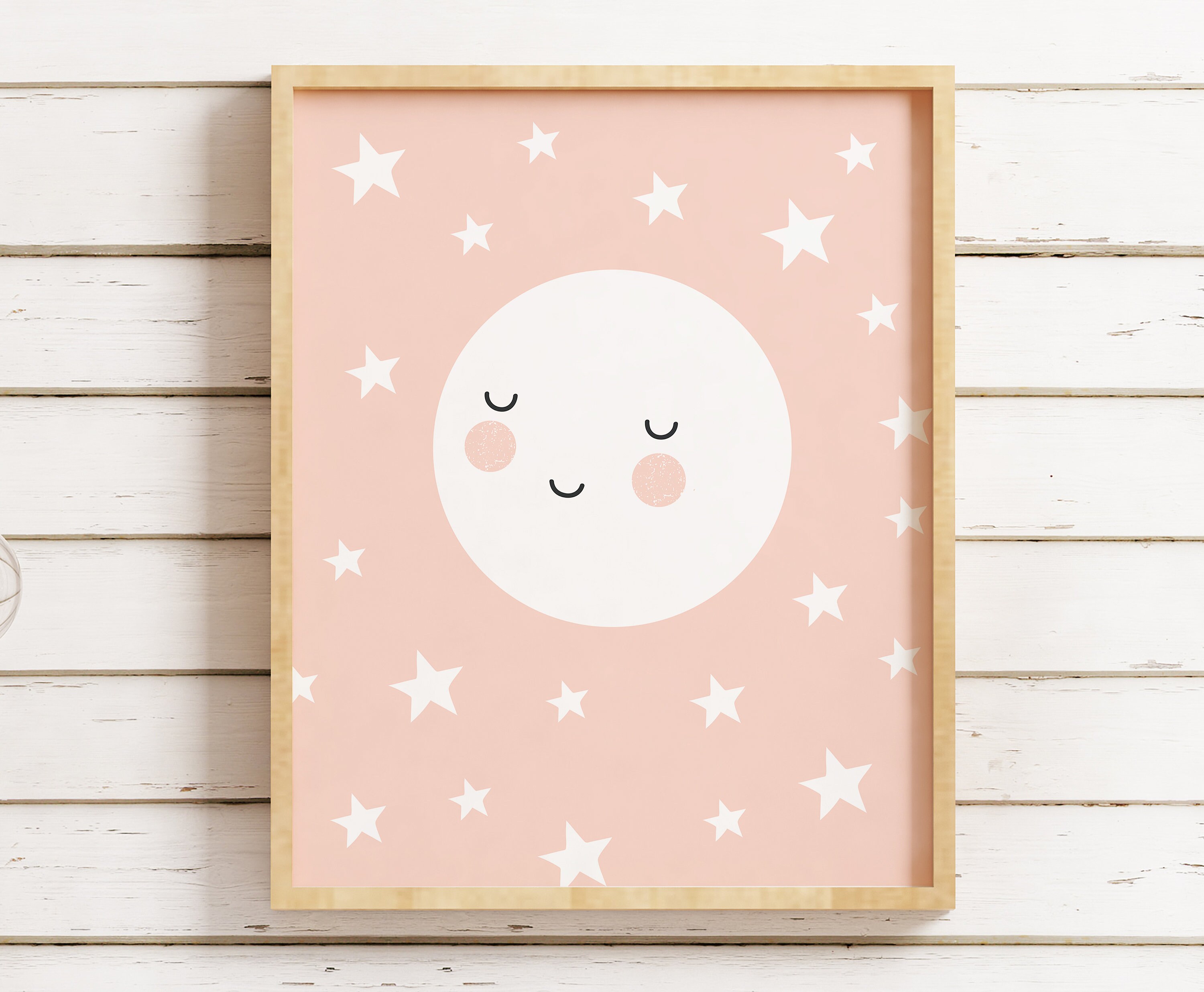 Kids Moon Art Kids Moon Wall Art Moon Print Nursery Moon | Etsy
