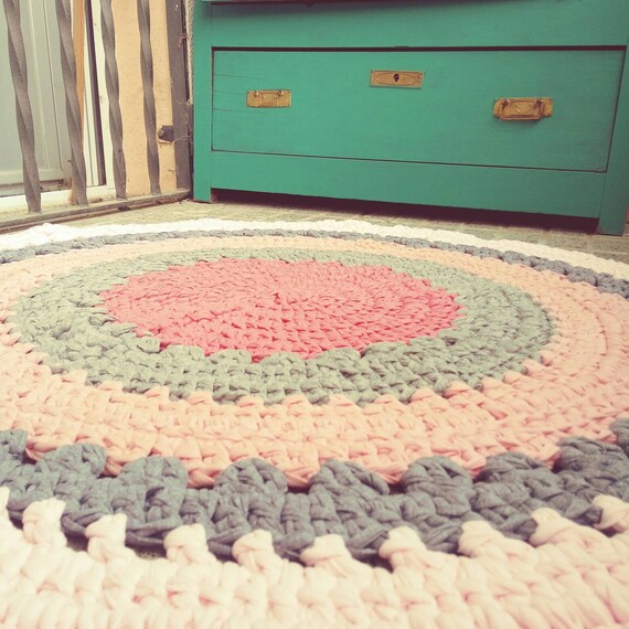 Rag Teppich Kinder Rack Matte Hakeln Teppich Hakeln Etsy