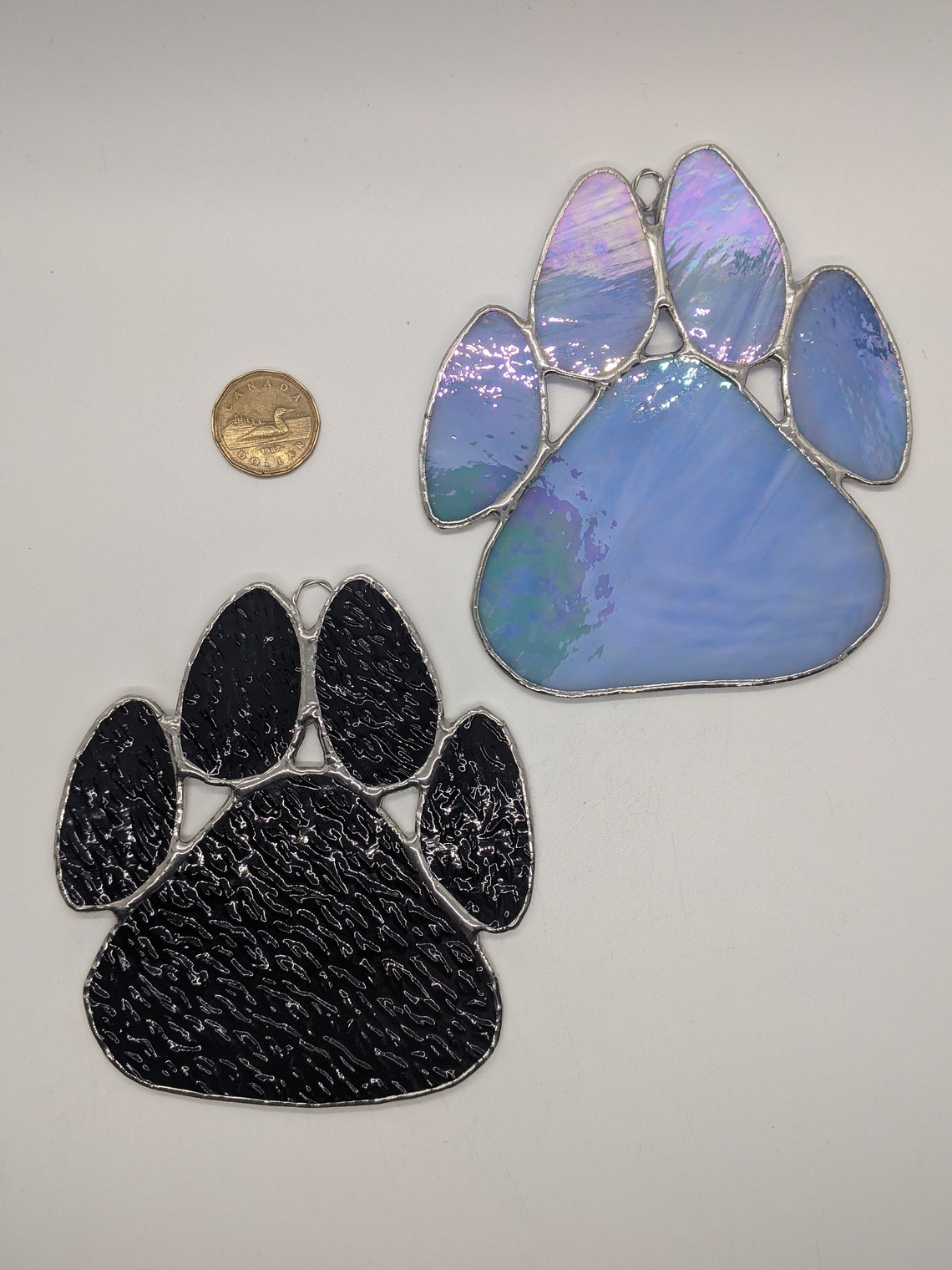 Stained Glass Paw Print | Etsy