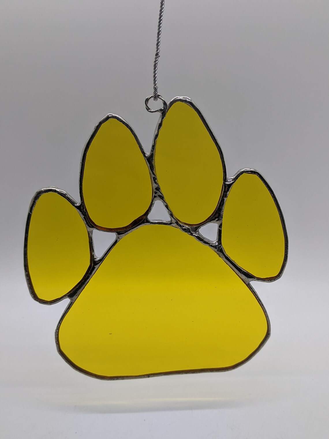 Stained Glass Paw Print | Etsy