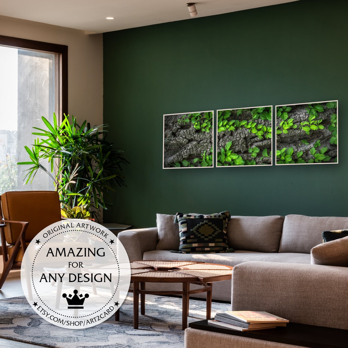 NATURE PRINTS SET of 3 Printable Wall Art Digital Download Etsy