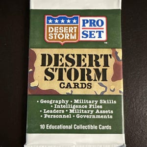 1991 Proset Desert Storm Trading Cards - Unopened Packs