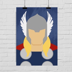 Heroes Minimalist Poster: Minimalist Super Hero Wall Art (Digital Download)