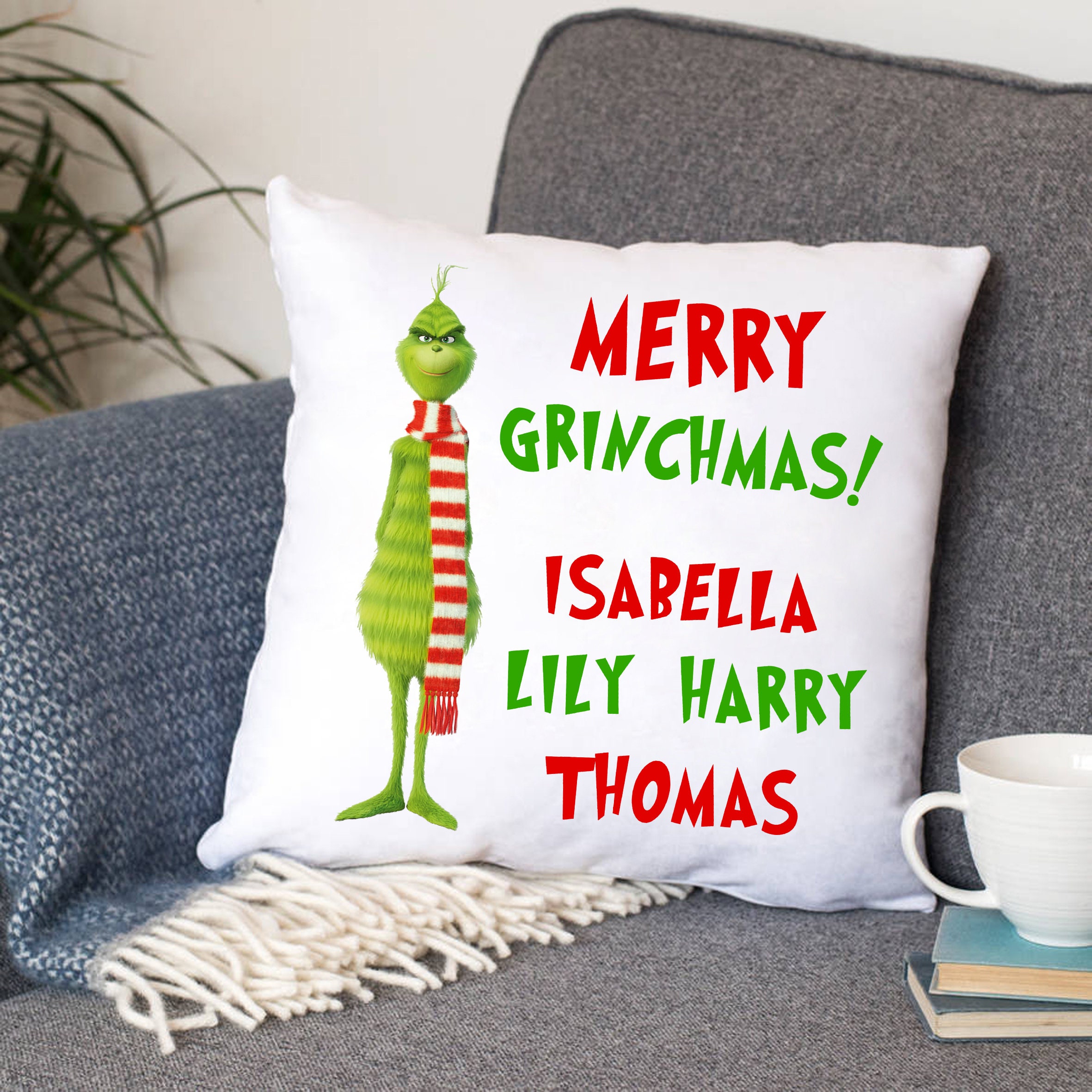 Pillow family personalized / Personalized Christmas Pillow / Etsy