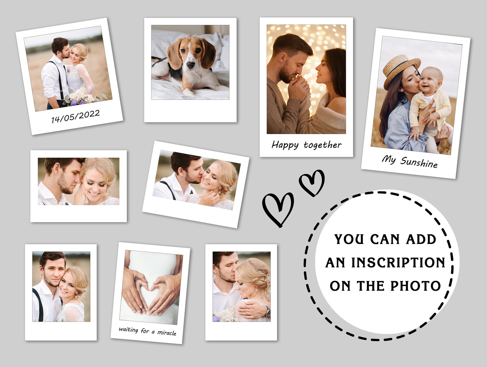 Personalized Photo Prints Photo in Style Polaroid Polaroid Etsy
