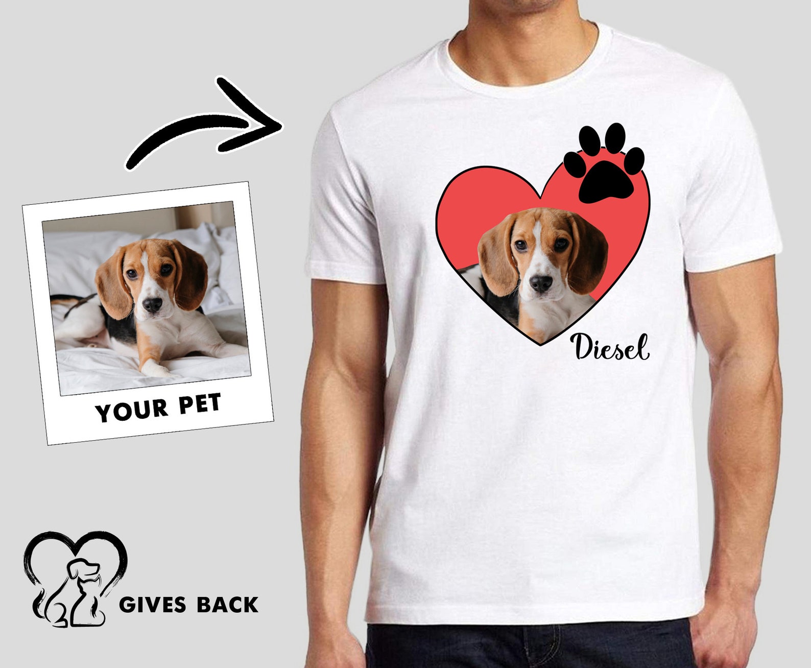 Custom pet tshirt / Gifts for Dog Lovers / Personalize dog Etsy