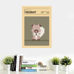 Custom Pokemon Poster Set, Minimalist Wall Art image 10