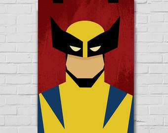 Wolverine Poster: Minimalist Super Hero Wall Art (Digital Download)