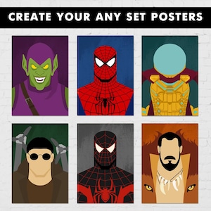 DIY Poster Set: Heroes Minimalist Wall Art