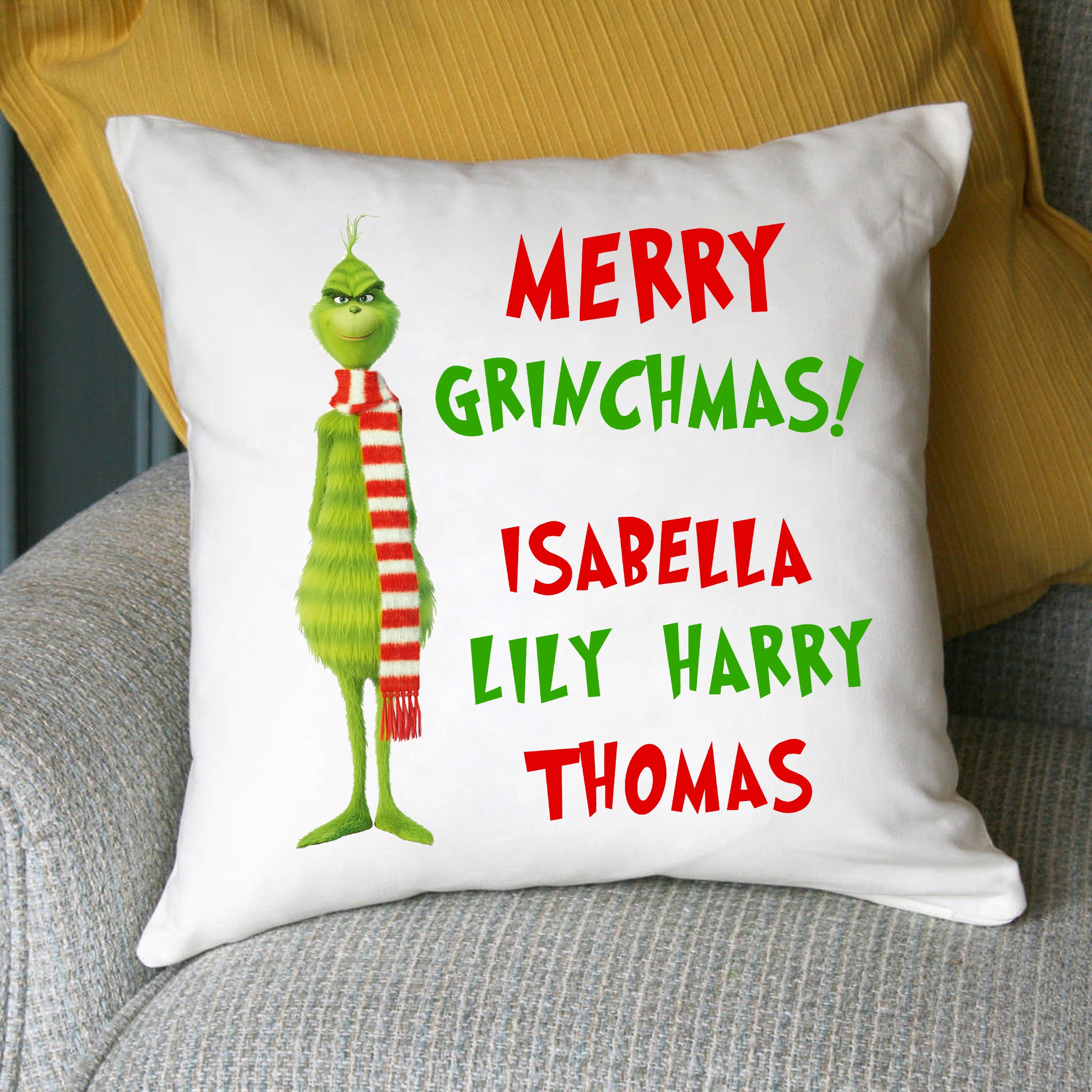 Pillow family personalized / Personalized Christmas Pillow / Etsy
