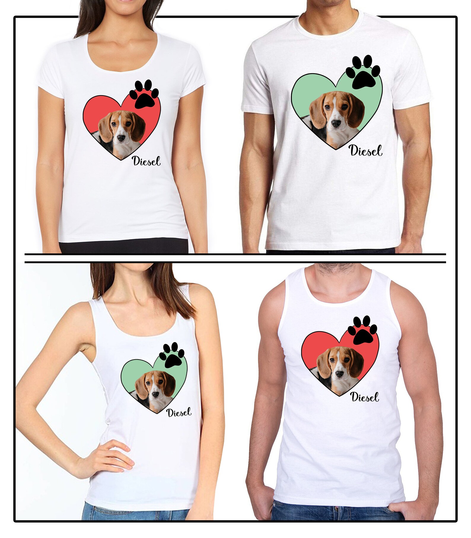 Custom pet tshirt / Gifts for Dog Lovers / Personalize dog Etsy