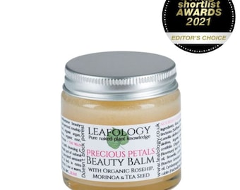 Precious Petals Beauty Balm with Organic Rosehip, Moringa and Tea Seed