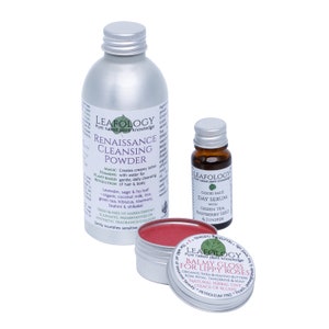 Good Day Trio | natural skincare | zerowaste | vegan | gift set | sensitive skin | Have a good day | lip tint | gentle wash | day face oil