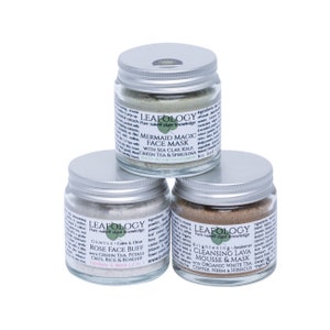 The Three Maskateers | natural skincare | zerowaste | vegan | gift set | face mask | face scrub | clay | face scrub | exfoliants | sensitive