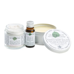 The Extra Sensitive Collection | natural skincare | zerowaste | vegan | gift set | sensitive skin | face scrub | make up remover | baby balm