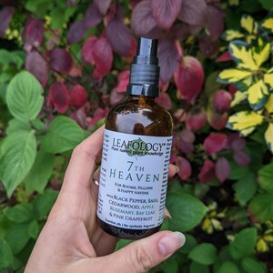 Seventh Heaven with Black Pepper, Basil, Cedarwood, Apple... | Natural pillow room spray | Vegan plastic free glass bottle non-toxic