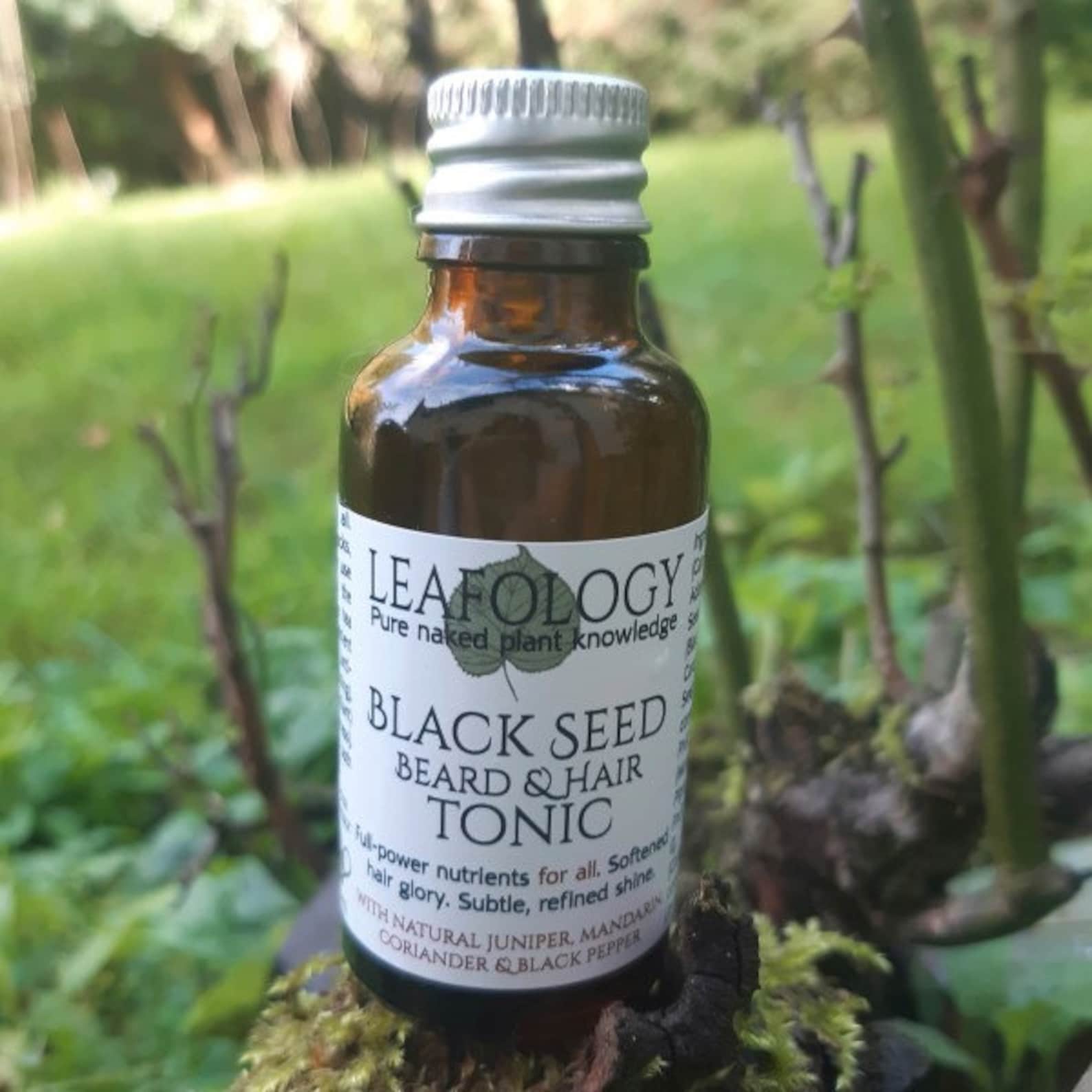 Black Seed Beard & Hair Tonic With Natural Juniper Mandarin Etsy UK