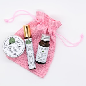 Leafology Sweet Dreams Trio: Starter/Gift Set | natural plantbased skincare, organic, sensitive skin, zerowaste, vegan, beauty sleep, travel