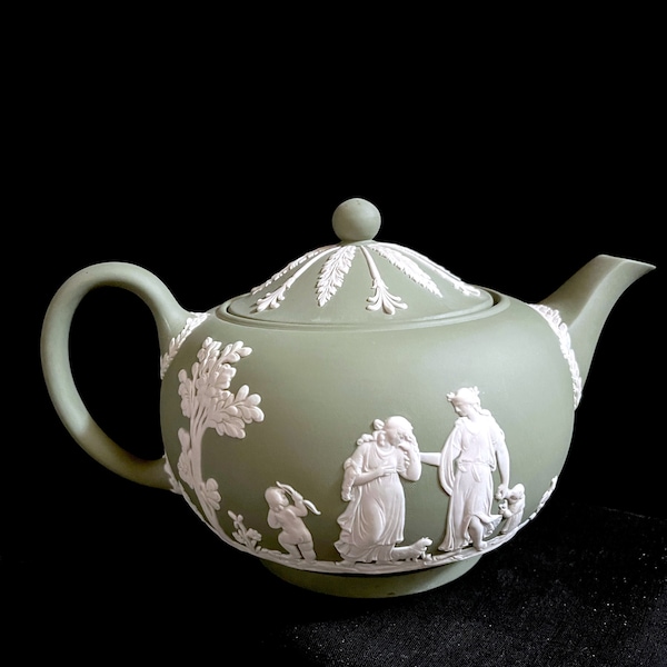 Wedgwood Jasperware Teapot Etsy