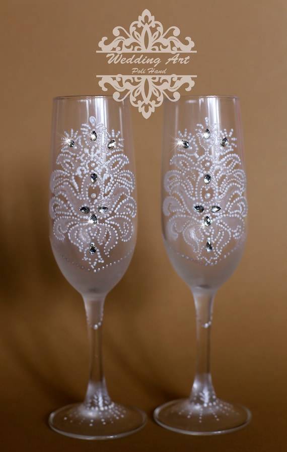 wedding day champagne flutes