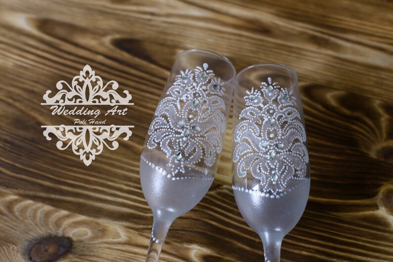 Personalized Champagne Flutes Silver Wedding Toasting Flutes Etsy
