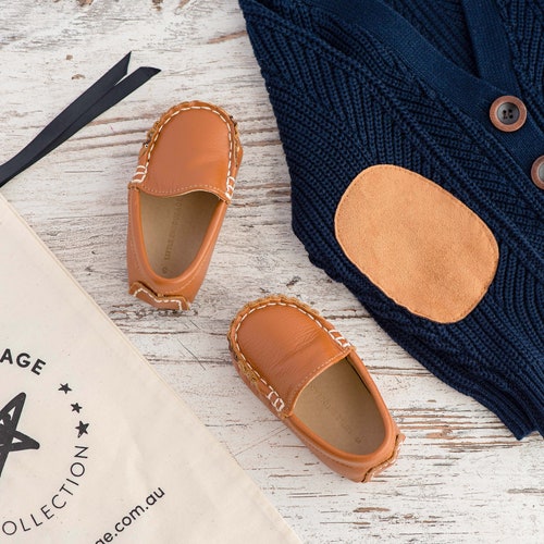 infant tan loafers