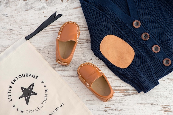 Leather Baby Tan Loafers | Etsy