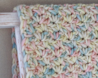 Crochet Pattern - Chunky Baby Blanket - Marshmallow Blanket