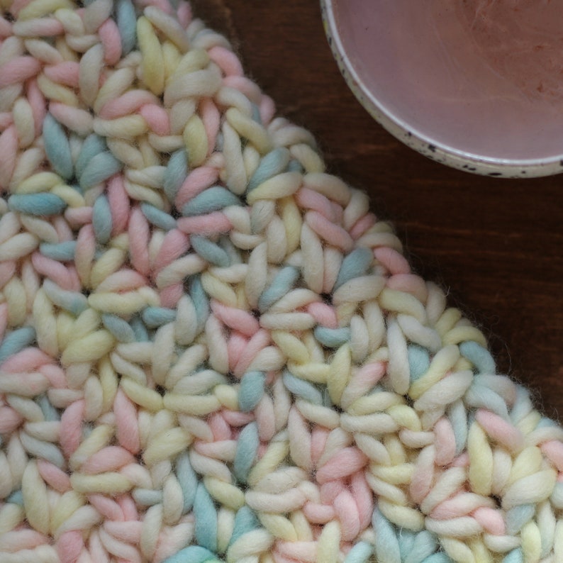 Crochet Pattern Chunky Baby Blanket Marshmallow Blanket image 10