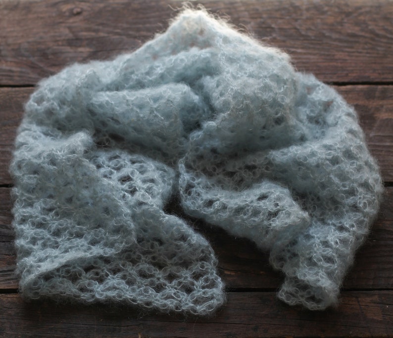 Mohair Mini Lace Wrap for Newborn Photography