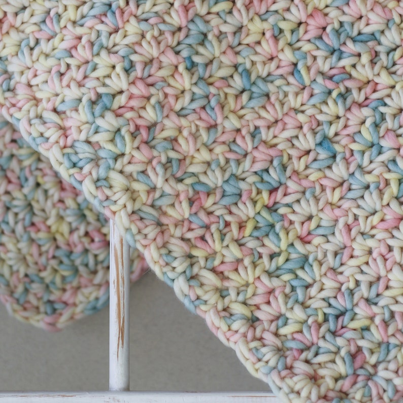 Crochet Pattern Chunky Baby Blanket Marshmallow Blanket image 7