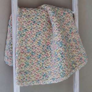 Crochet Pattern Chunky Baby Blanket Marshmallow Blanket image 6