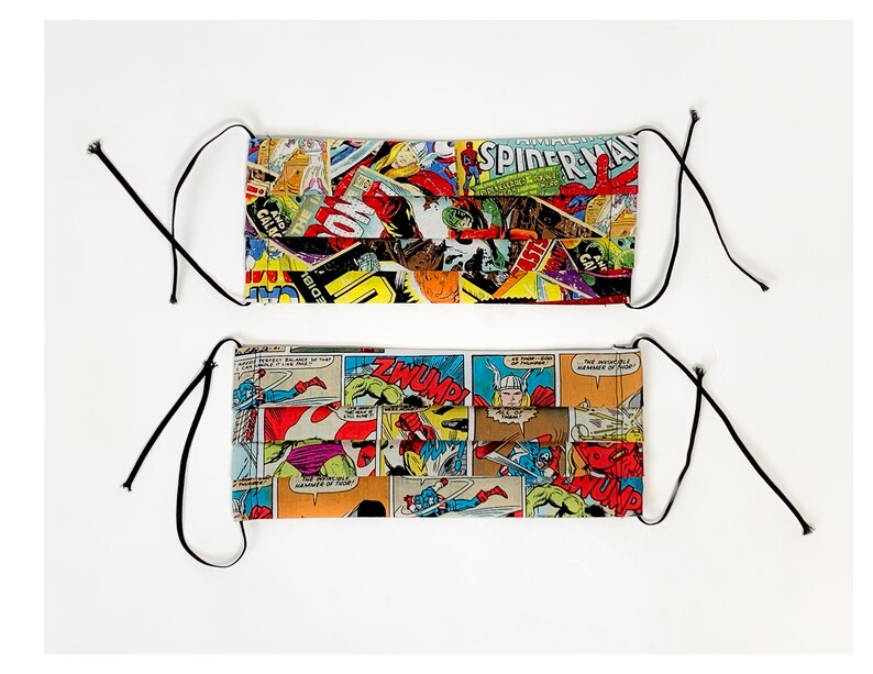 Avengers Marvel Comics Face Mask Comic Book Cover Comic Panels Etsy