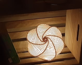 Medium Handwoven Paper Nightlight, Lantern, Lamp #2