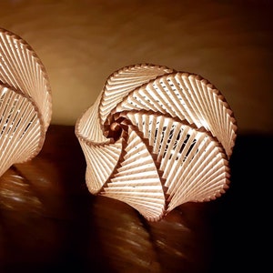 Medium Handwoven Paper Nightlight, Lantern, Lamp 2 image 5