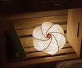 Small Handwoven Paper Nightlight, Lantern, Lamp #2