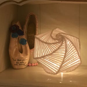 Medium Handwoven Paper Nightlight, Lantern, Lamp 1 image 5