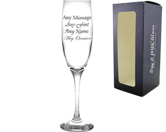 Personalised Wine Glass Gift Box Butterfly 18 21 Birthday Mother Hand Painted